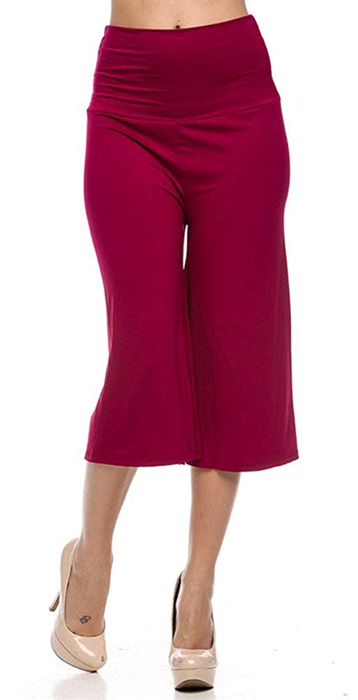 New Women's Plus Size Brown Gaucho (Capri) Pants Sizes 1X 2X 3X